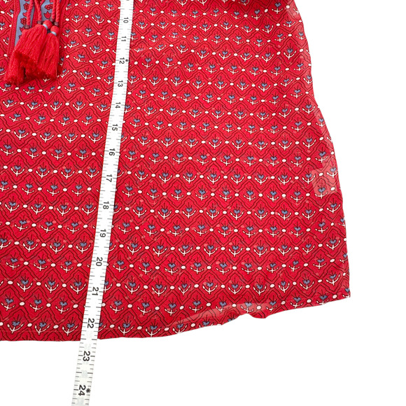 ULLA JOHNSON Silk Top in Scarlet 2|S - Picture 9 of 10